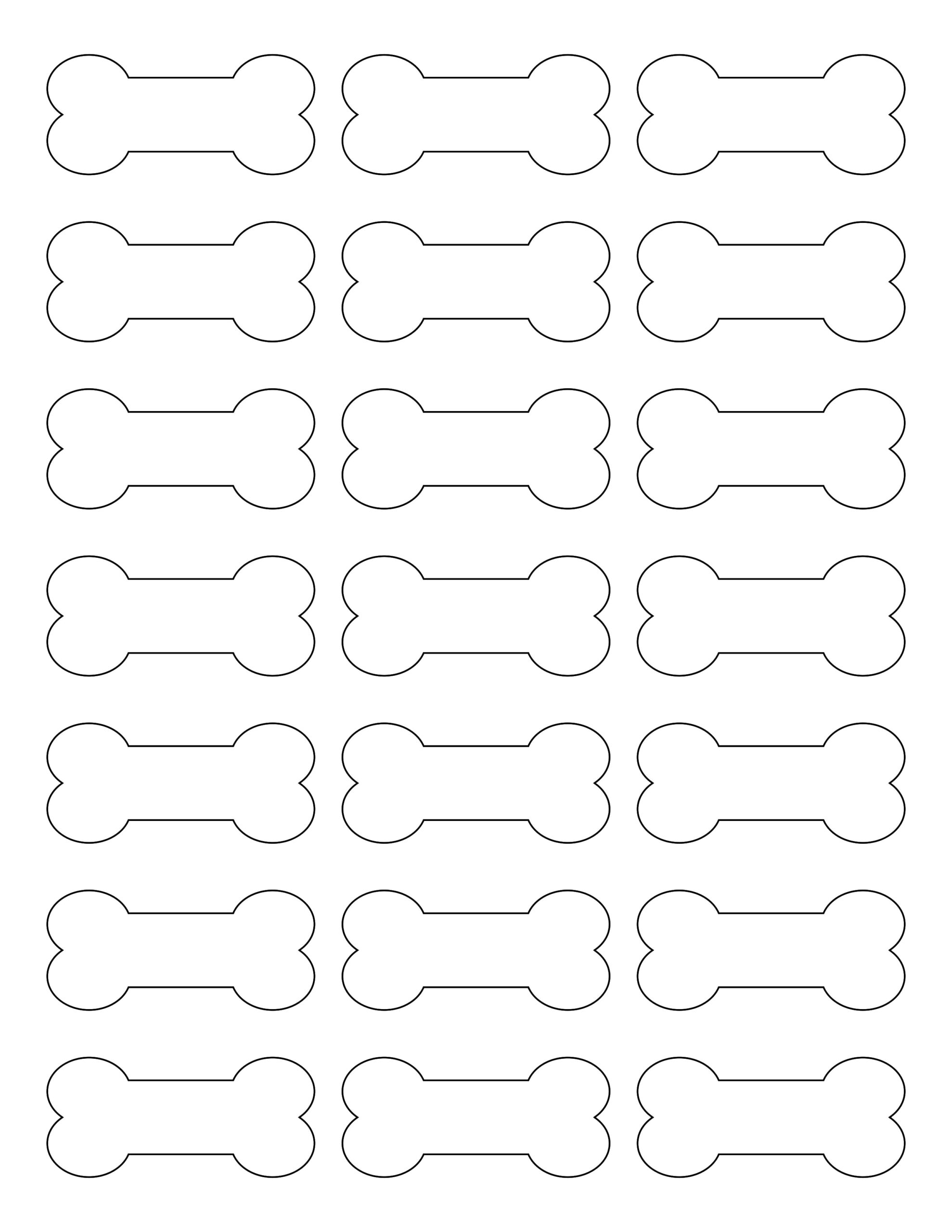Free Dog Bone Label Templates For Word Canva Adobe Learn To 