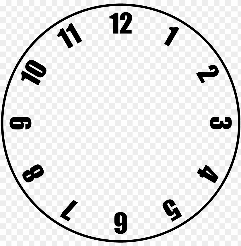 Blank Clock Template Printable