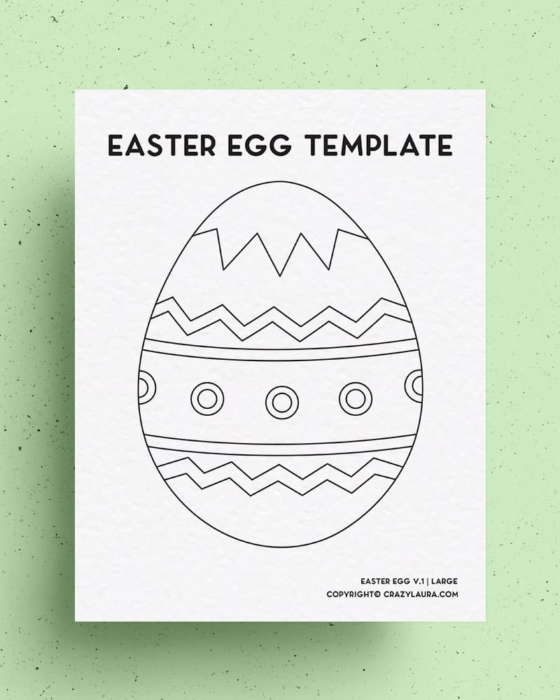 Easter Egg Templates Free Printable