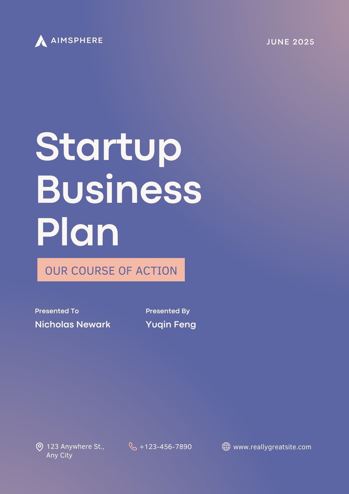 Free Editable And Printable Business Plan Templates Canva