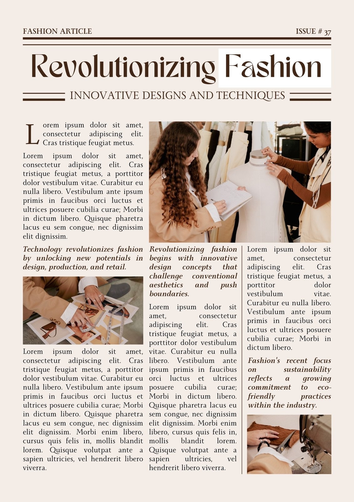 Free Editable Article Templates Canva