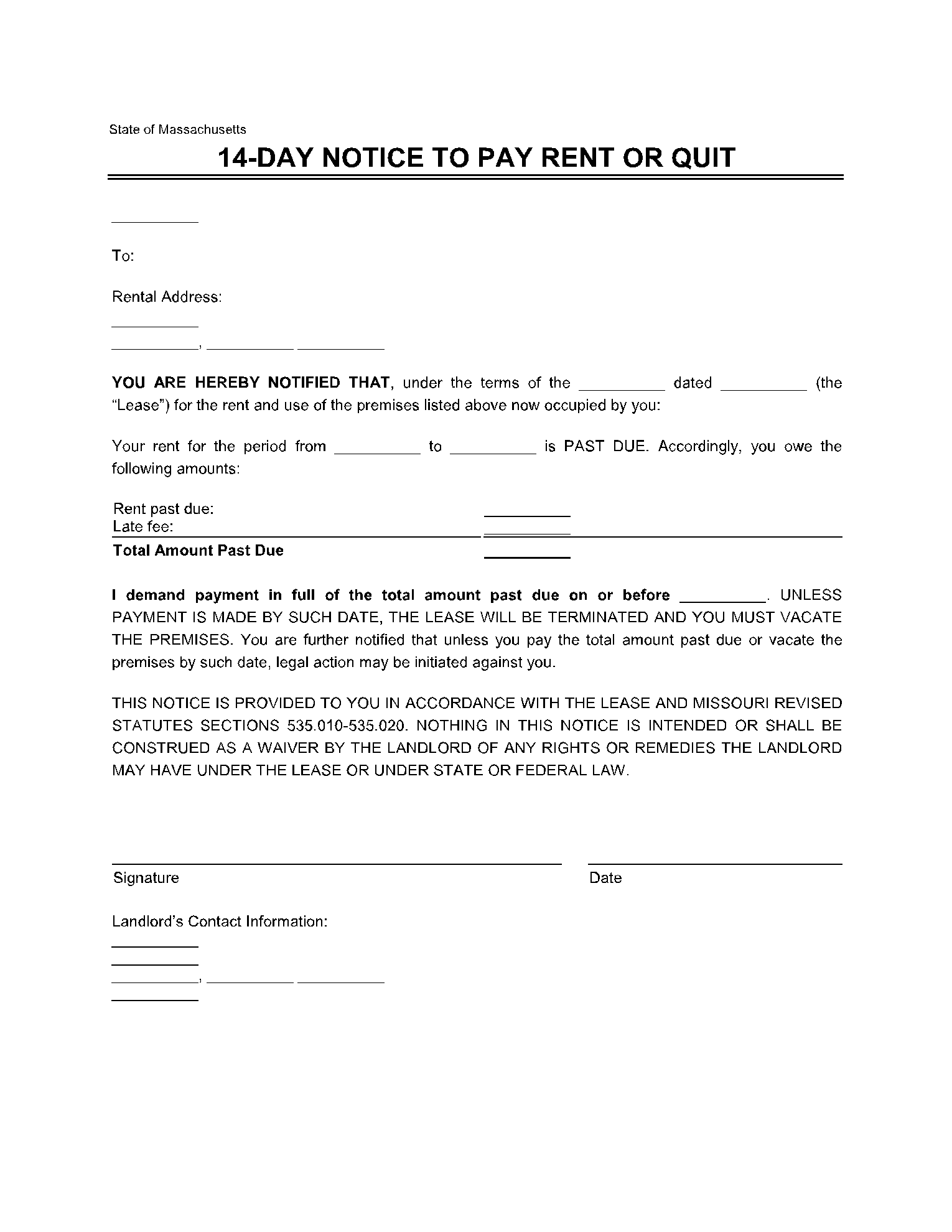 Free Eviction Notice Template PDF U0026 Word CocoDoc