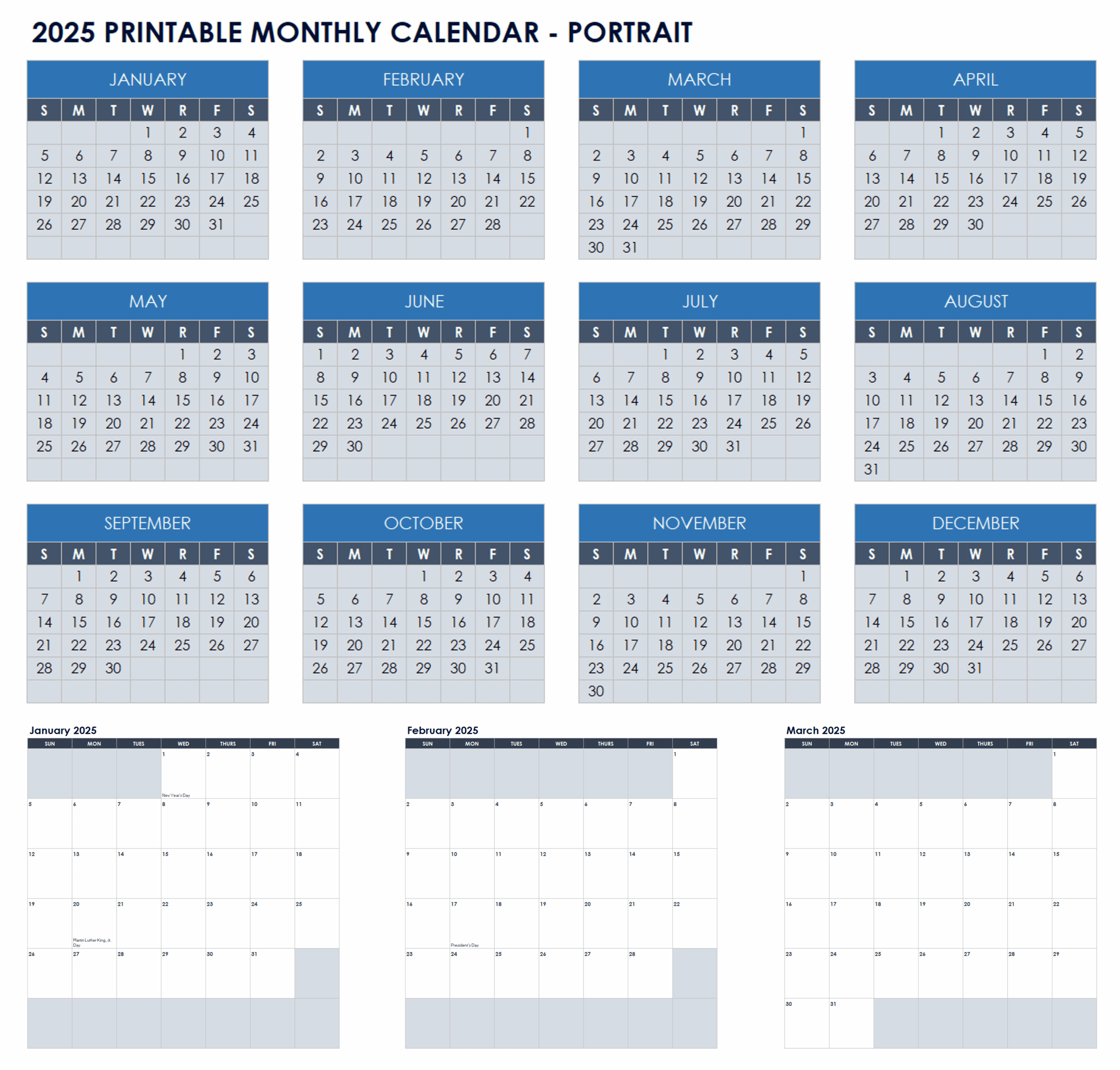 Free Printable 6 Month Calendar Templates