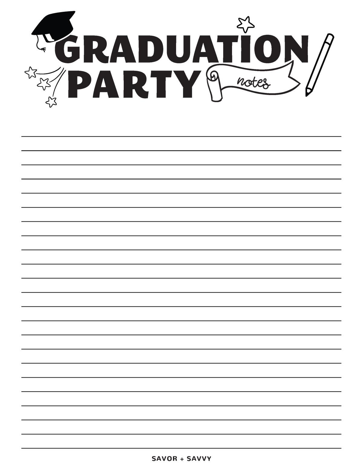 Free Graduation Party Printables Editable For Any Year Savor