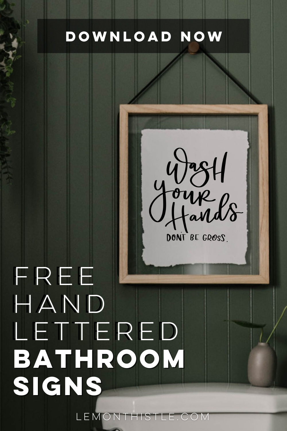 Free Hand Lettered Printable Bathroom Signs Lemon Thistle Free Hand Lettered Printable Bathroom Signs Lemon Thistle