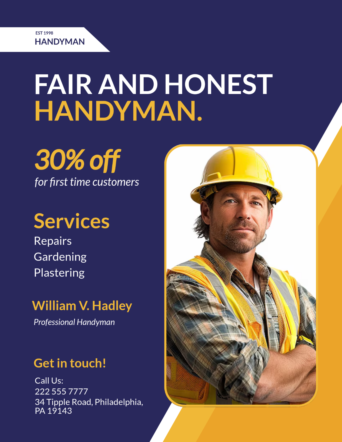 Free Handyman Flyer Templates Editable And Printable