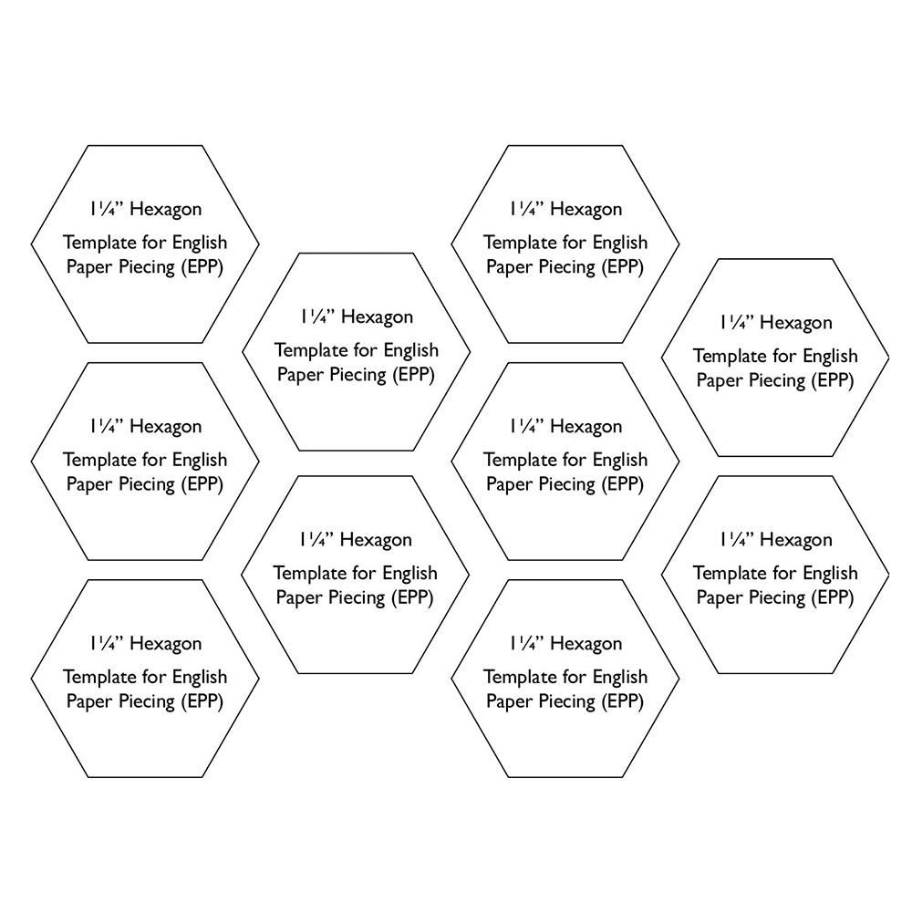 Free Hexagon Templates For English Paper Piecing Worksheets Library