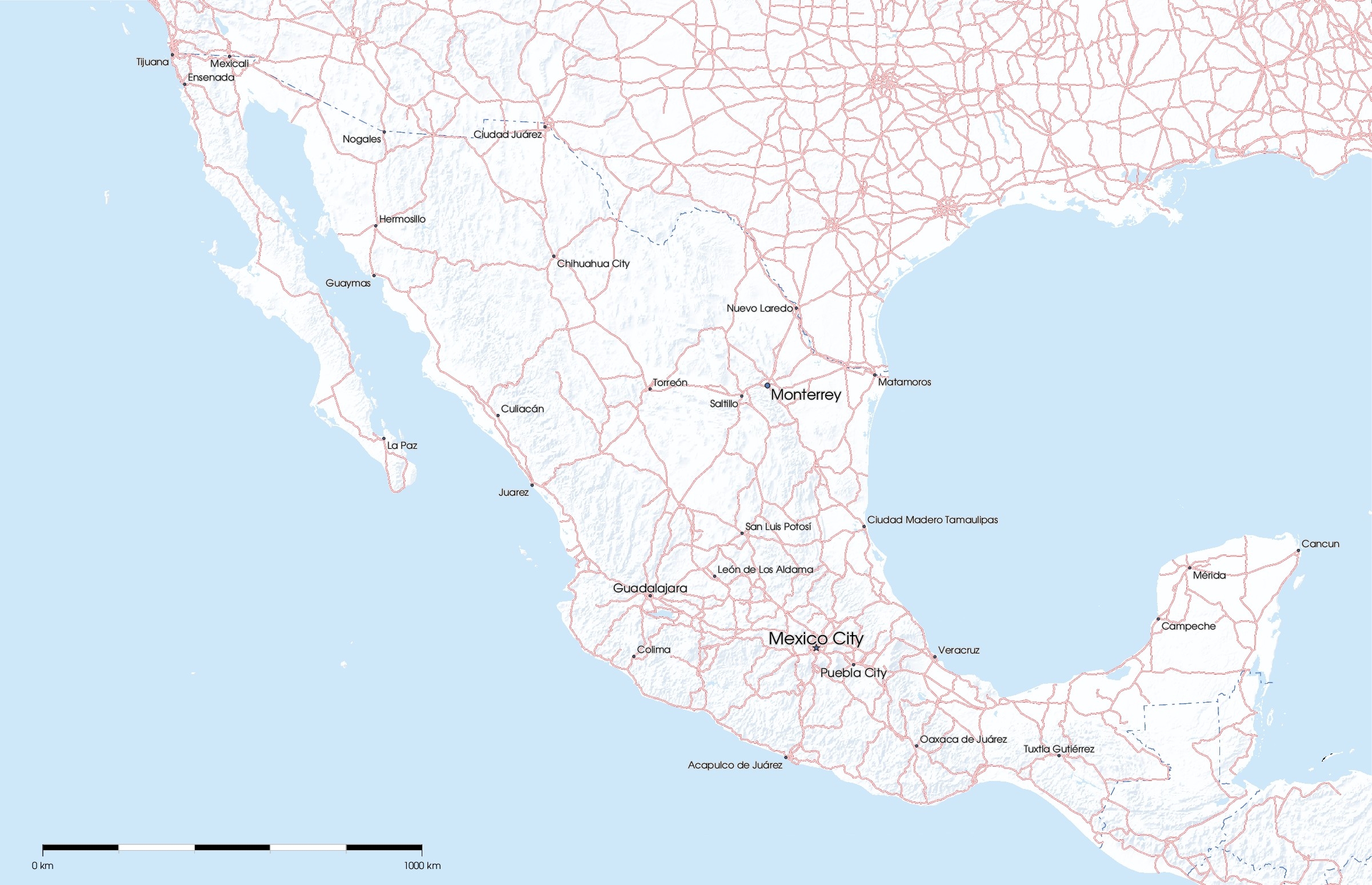 Free Maps Of Mexico Mapswire