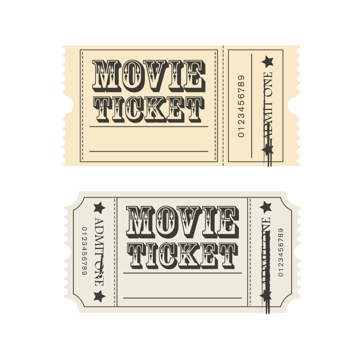 Ticket Printable Template Free