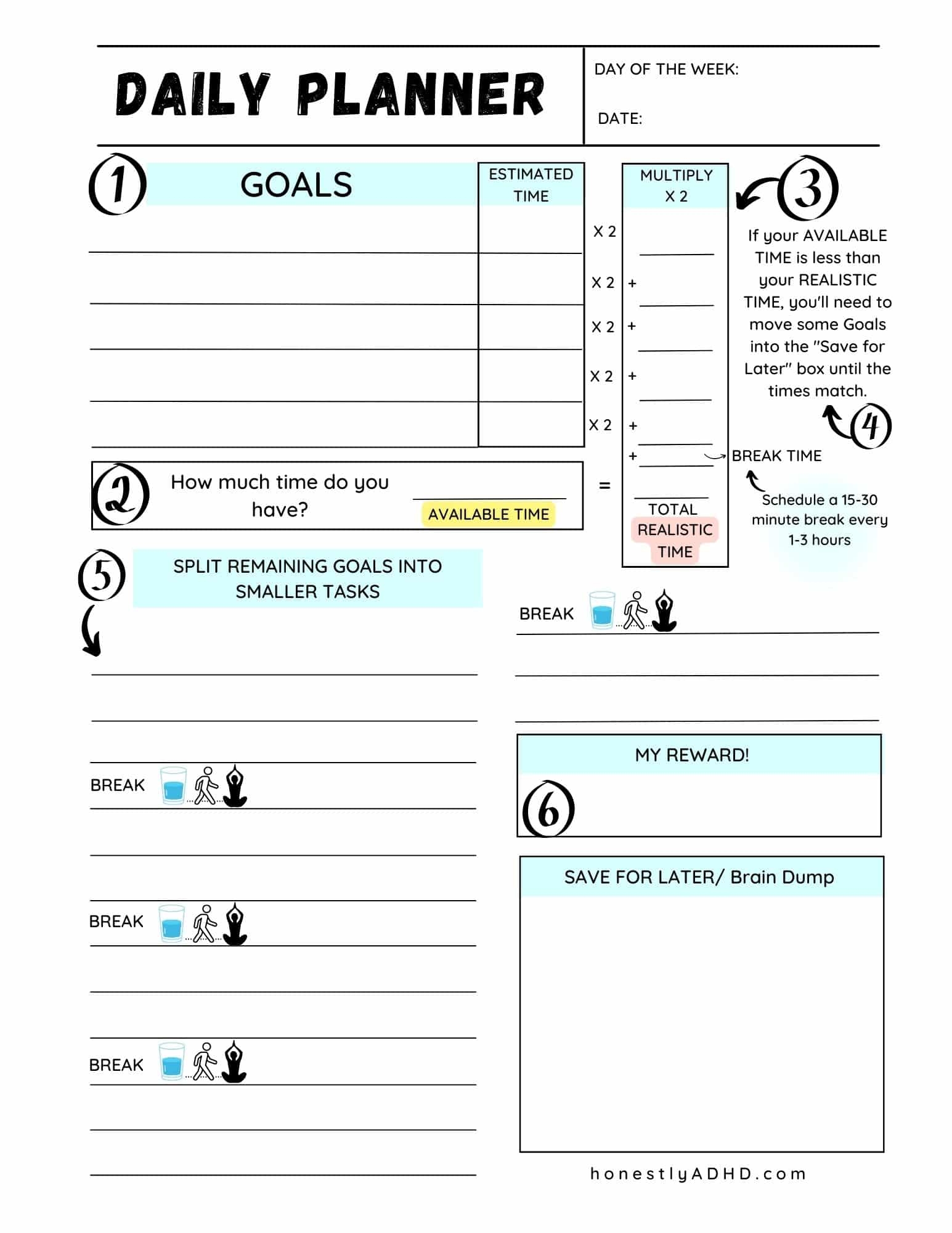 Free Printable Adhd Worksheets Free Printable Adhd Worksheets