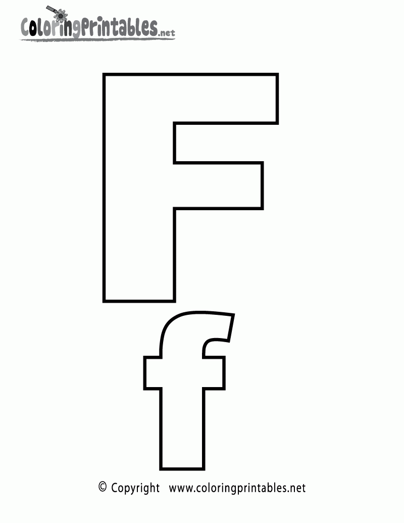 Free Letter F Printables