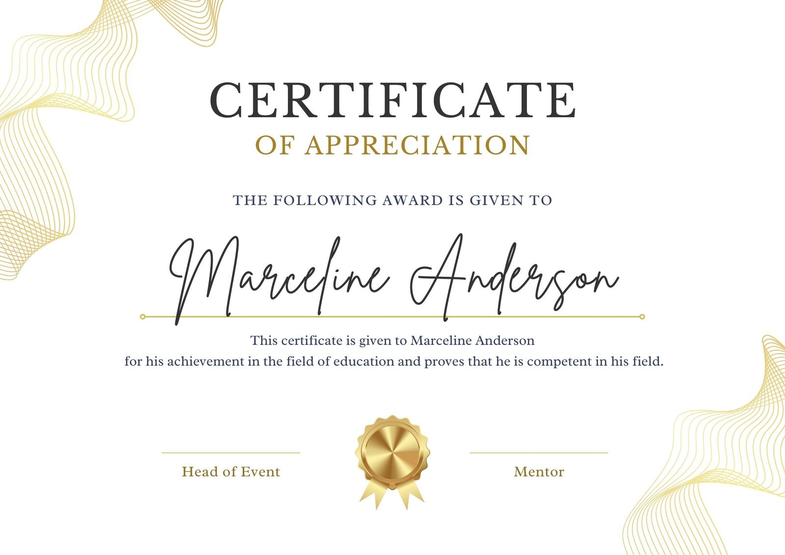 Printable Award Certificate Templates Free