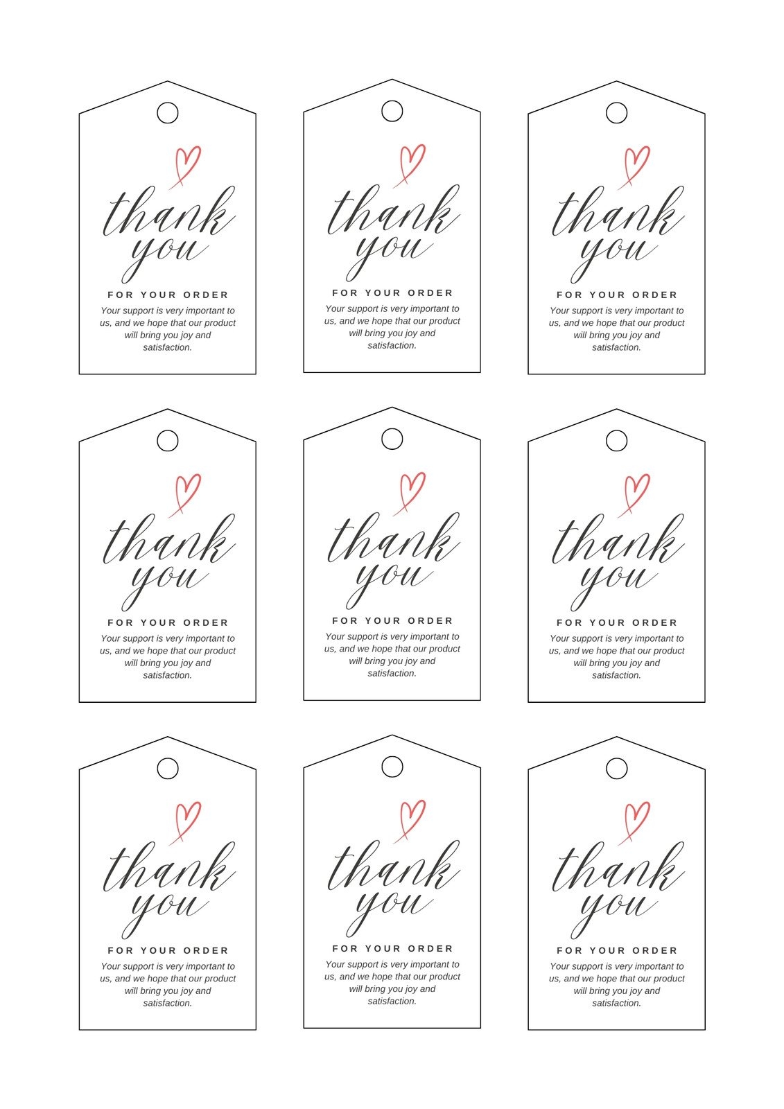 Small Printable Blank Gift Tags Free
