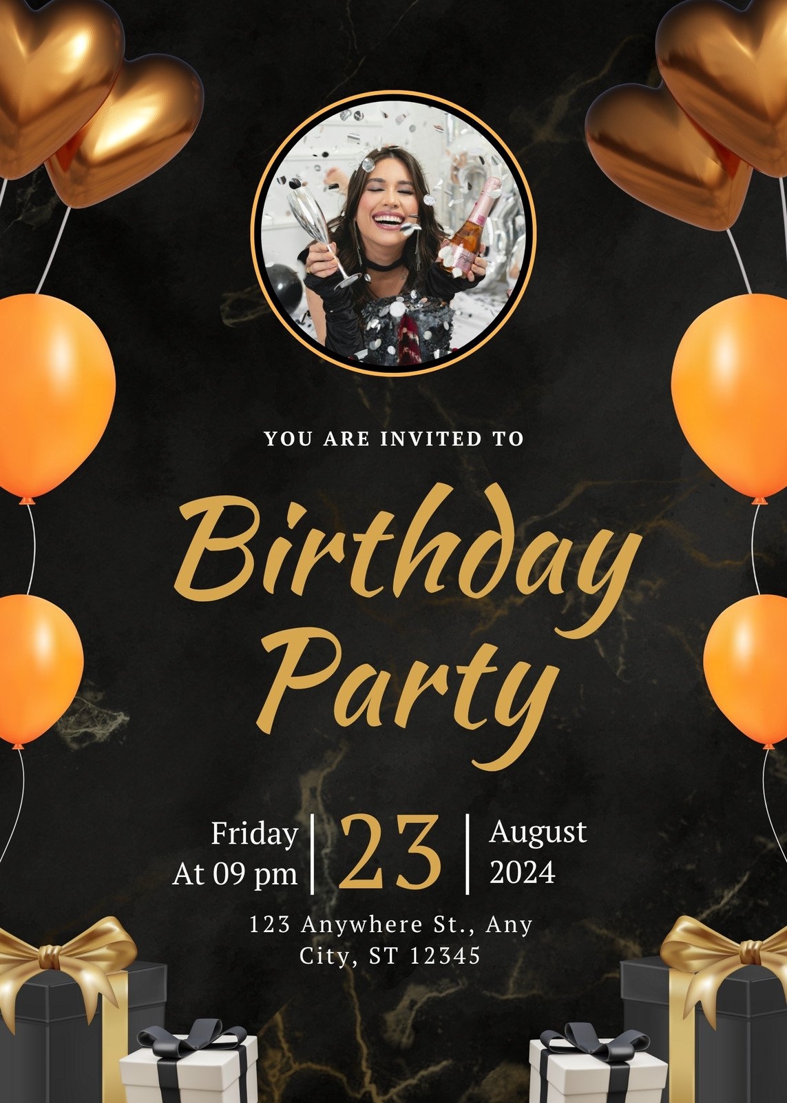 Free Printable And Customizable Party Flyer Templates Canva