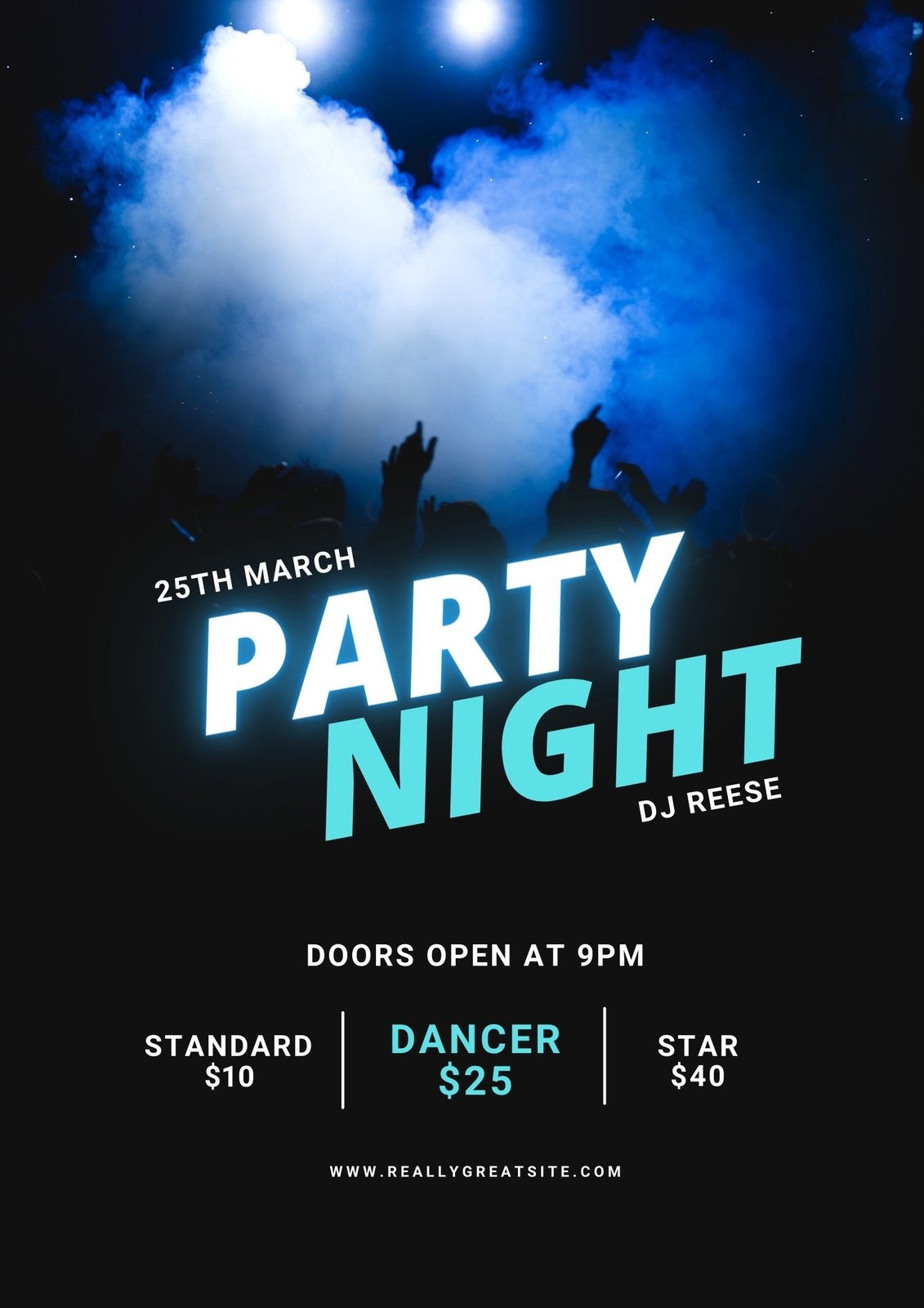Party Flyer Printable Free Template