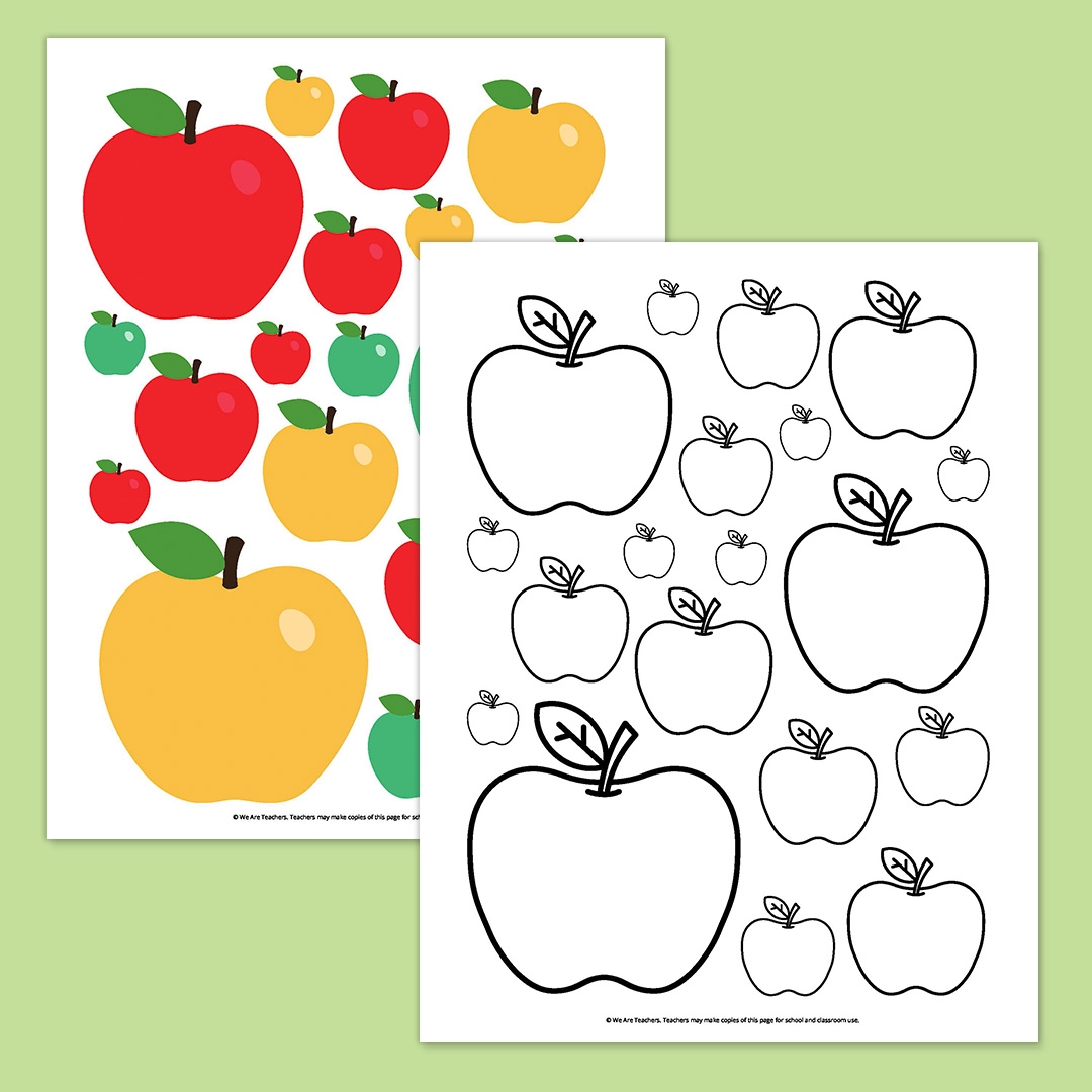 Free Large Apple Printable Templates