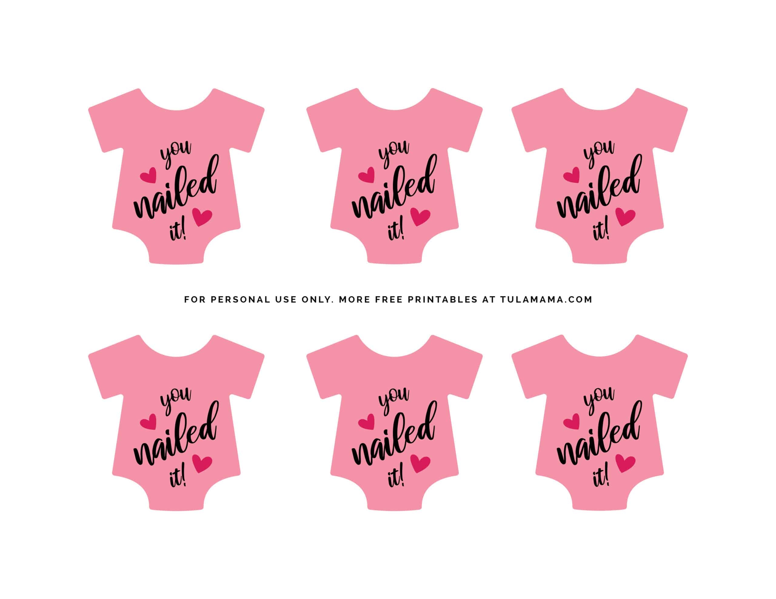 Free Printable Baby T Shirt Template