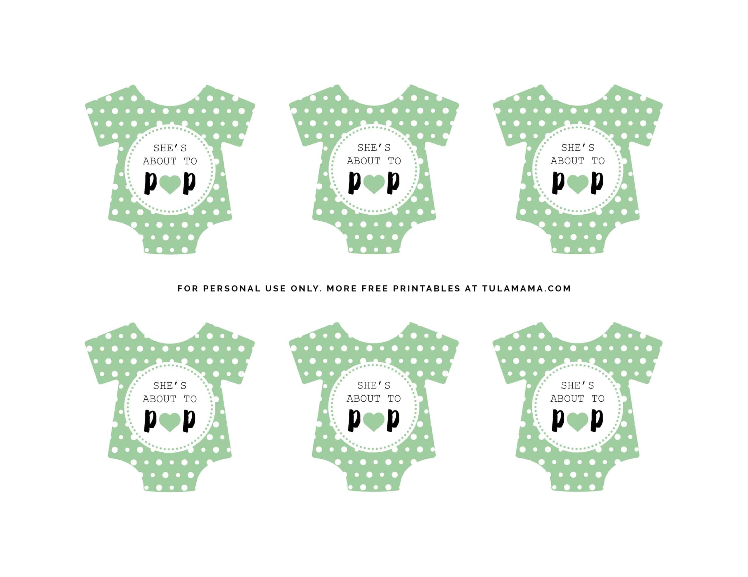 Free Printable Baby Onesie Template For Baby Shower Decorations Tulamama