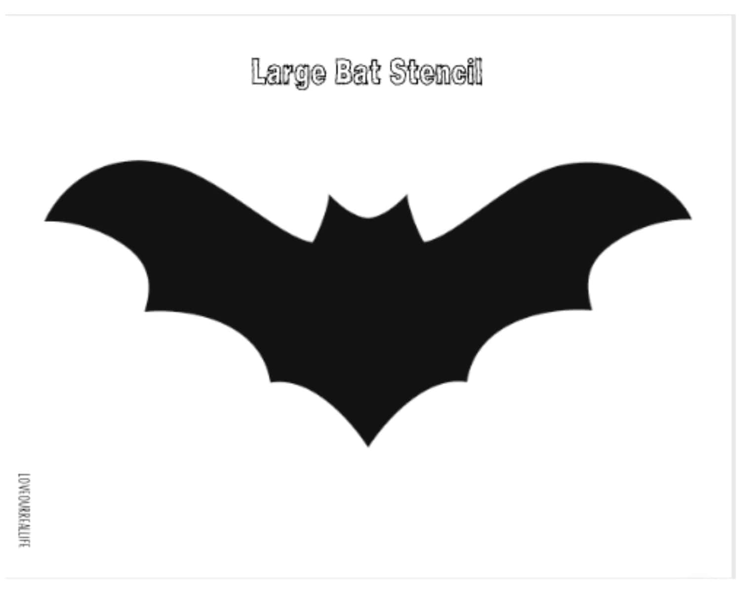 Free Printable Bat Template Stencil For Halloween Crafts Love 