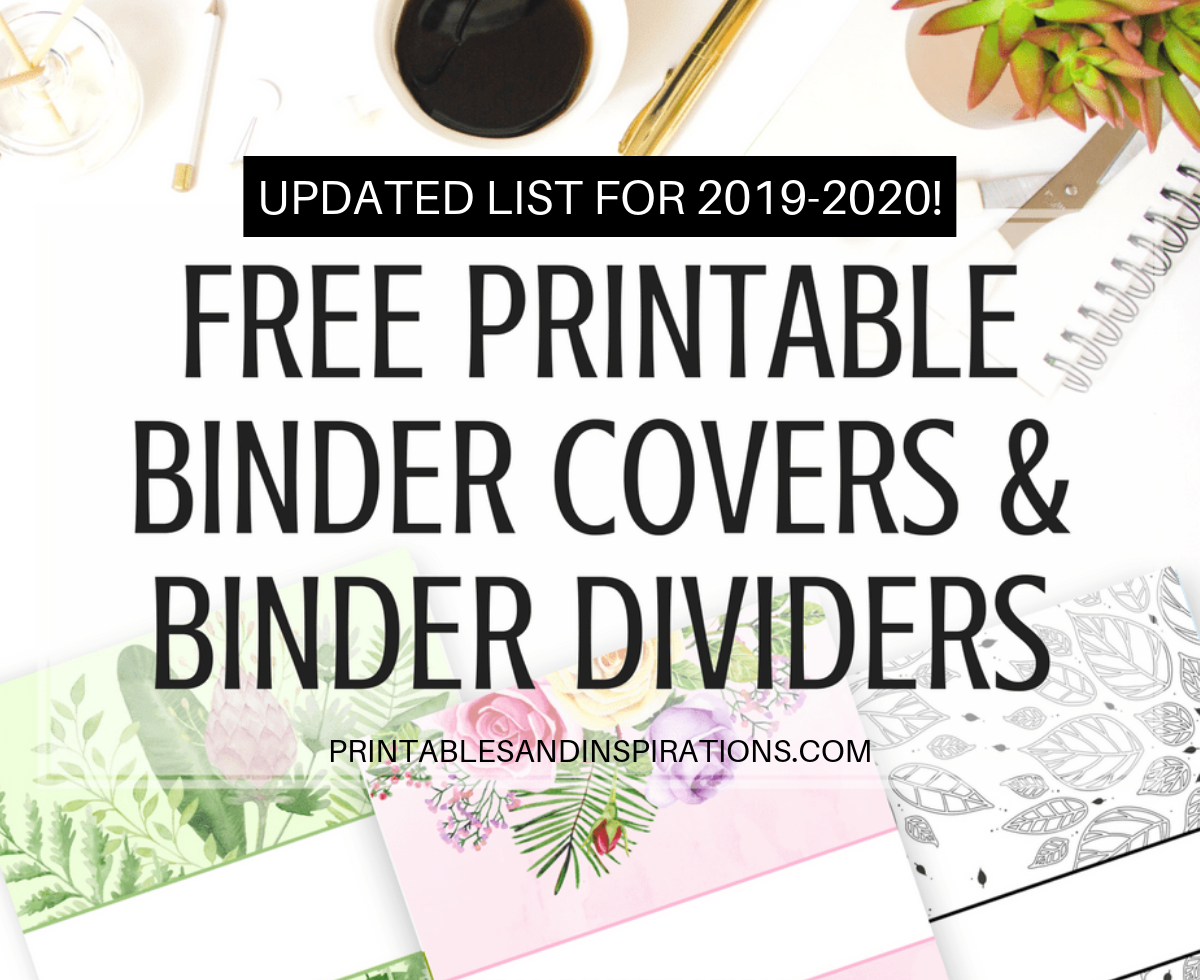 Free Printable Editable Binder Cover Templates