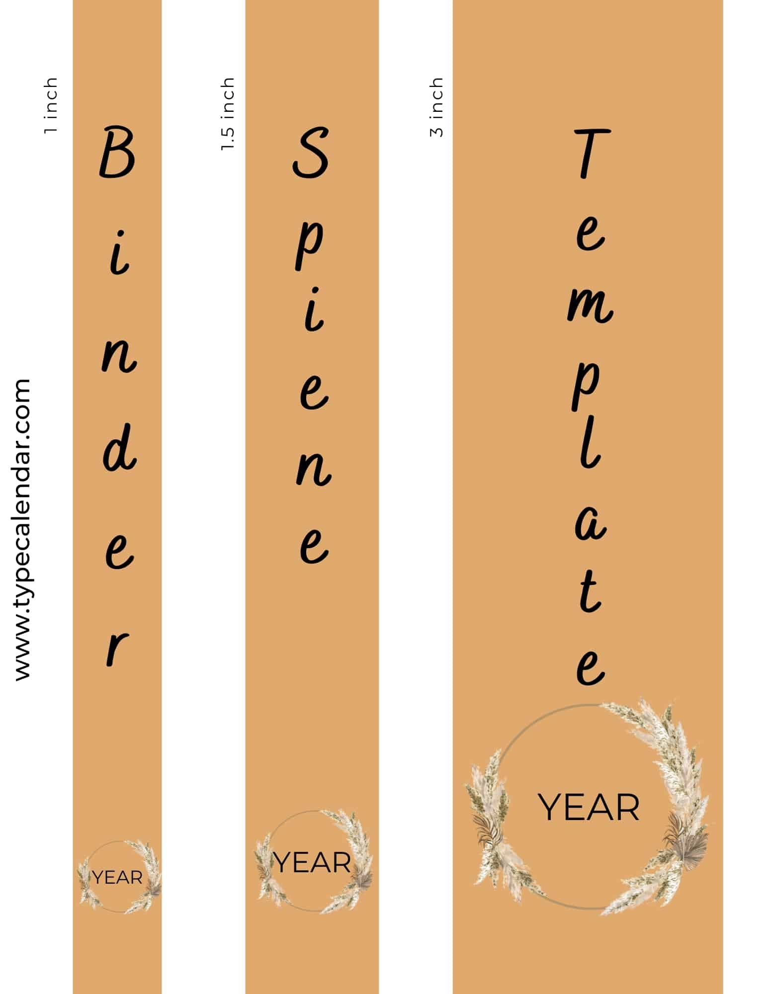 Free Printable Book Spine Template