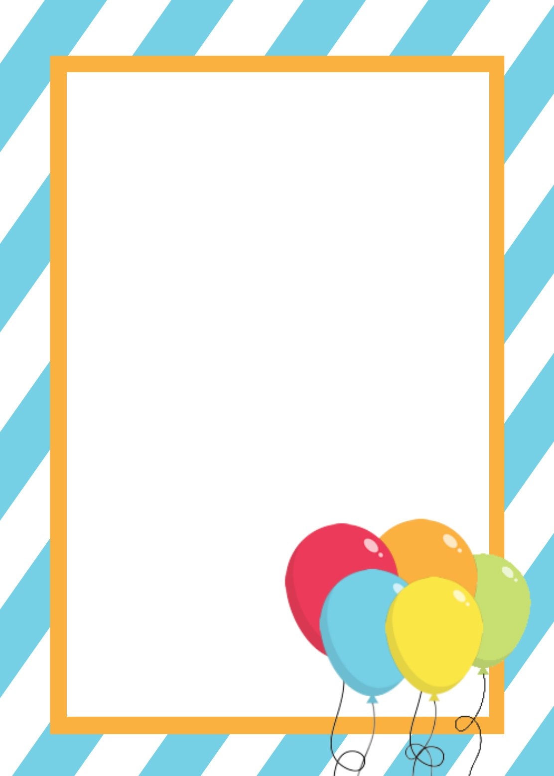 Blank Templates To Create Party Printables