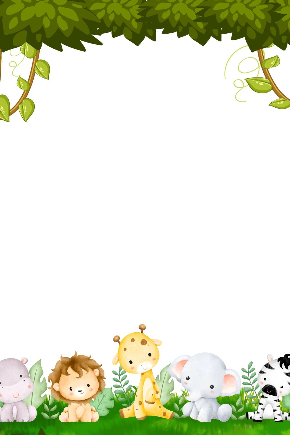 Free Safari Leaf Printable Template