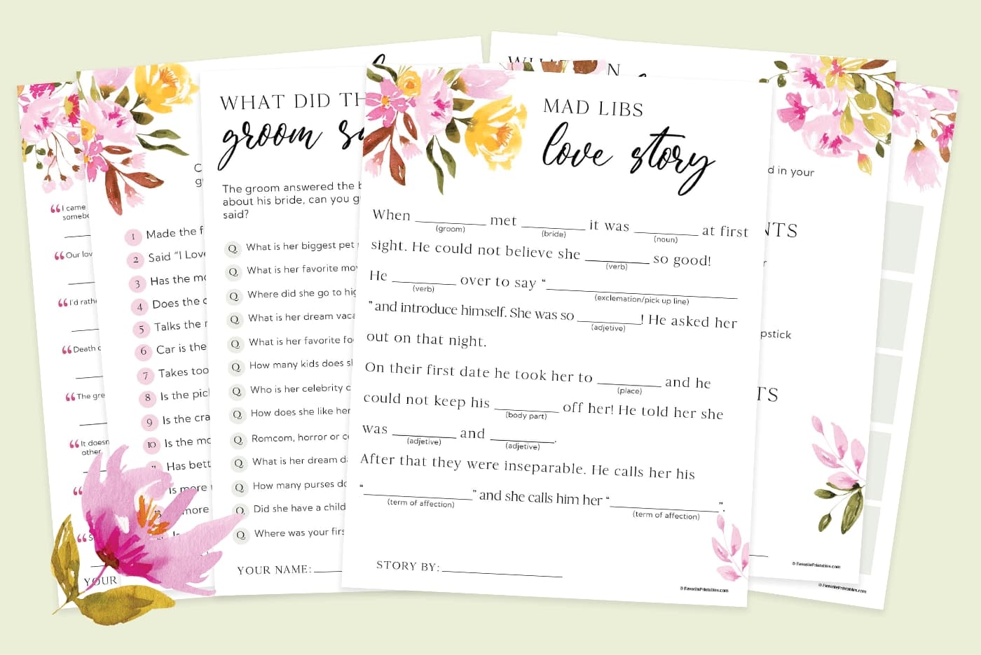 Free Printable Bridal Shower Games Favorite Printables Free Printable Bridal Shower Games Favorite Printables