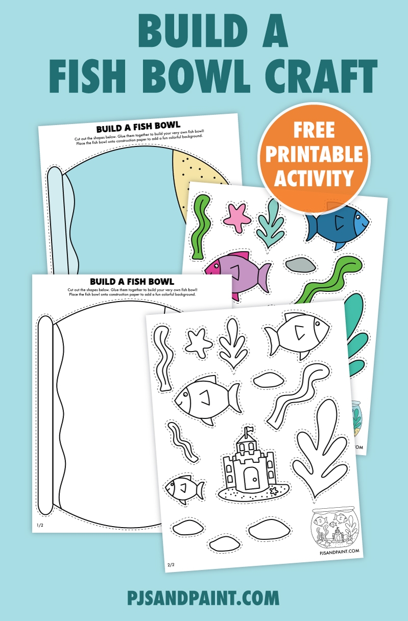 Valentine Fish Bowl Template Printable Free