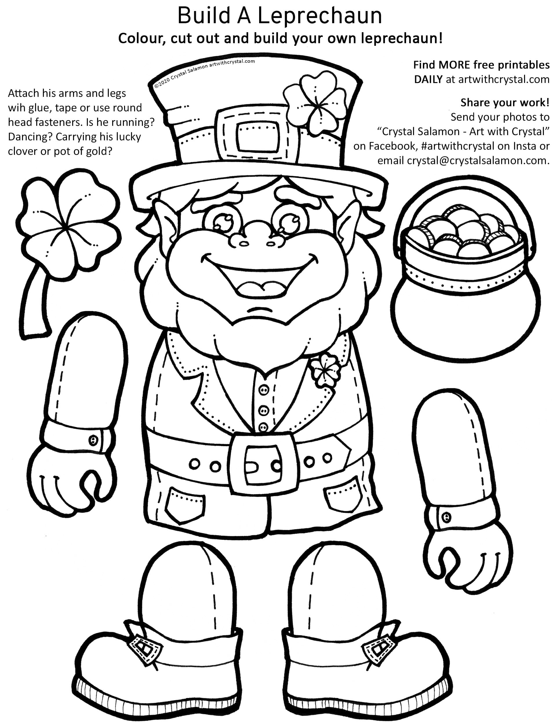 Leprechaun Template Free Printable