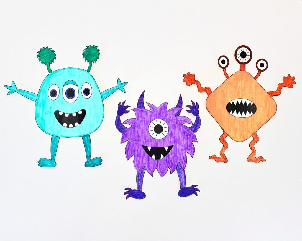 Free Printable Build A Monster Craft