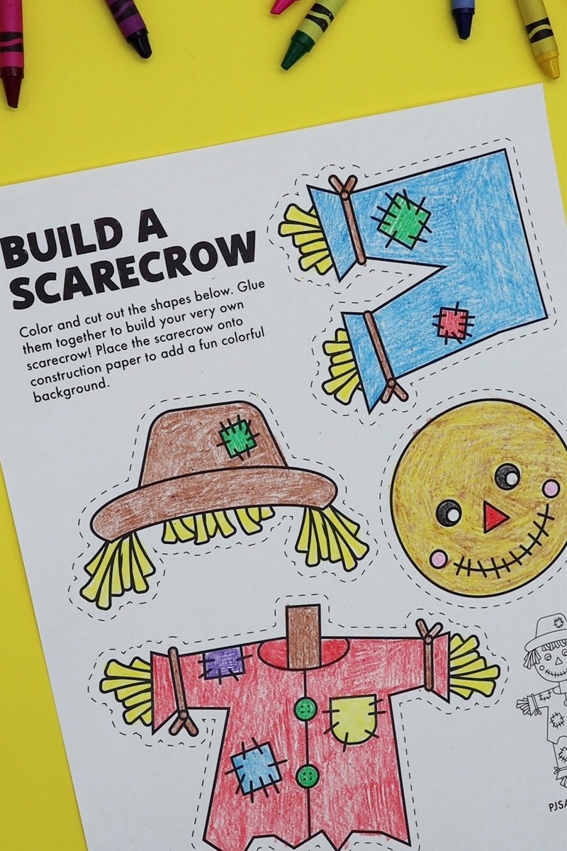 Free Printable Build A Scarecrow Template