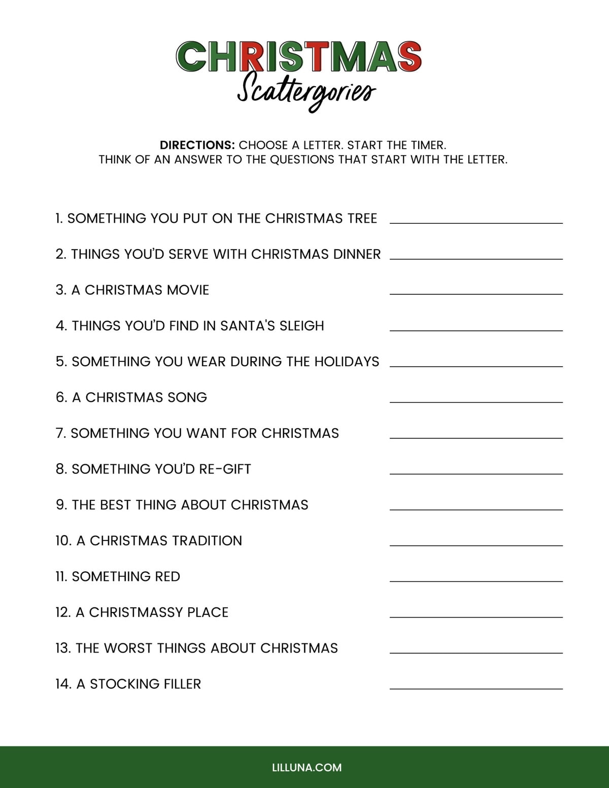 Free Printable Games For Christmas