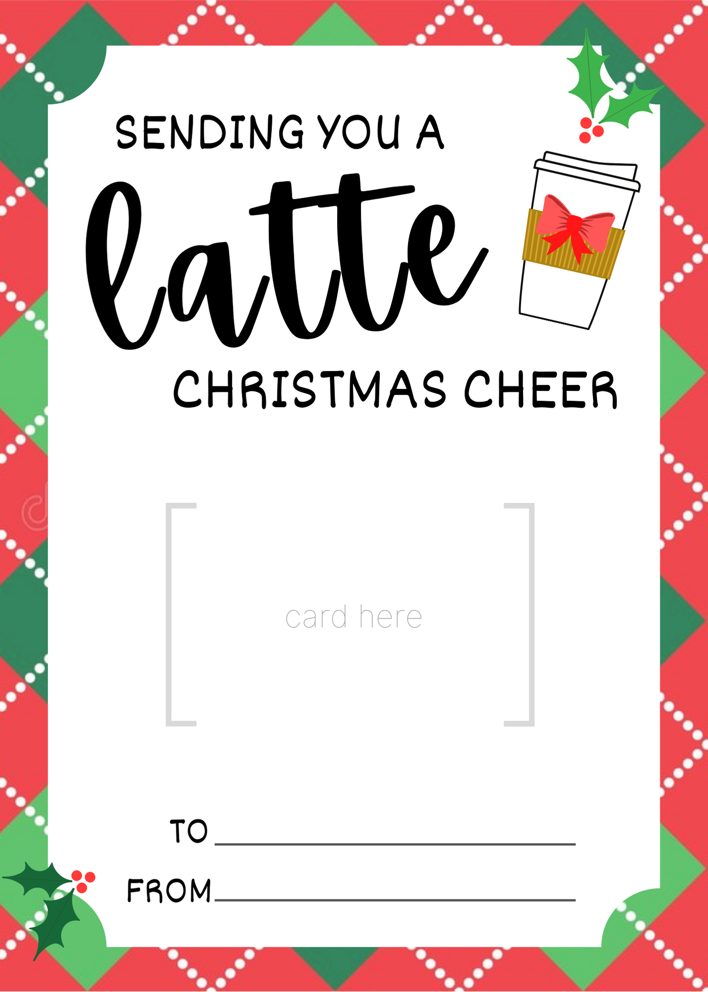 Free Printable Gift Card Holder Template