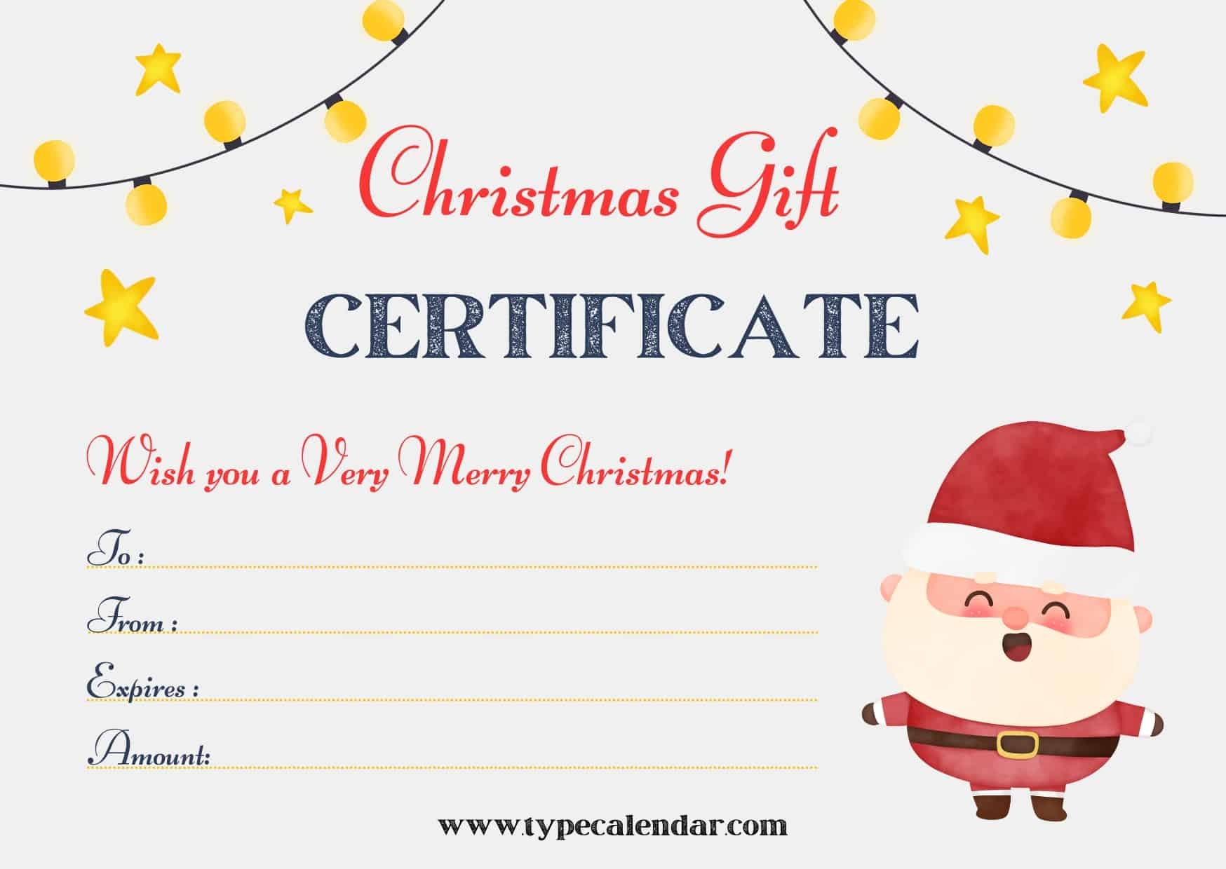 Free Blank Printable Gift Cards