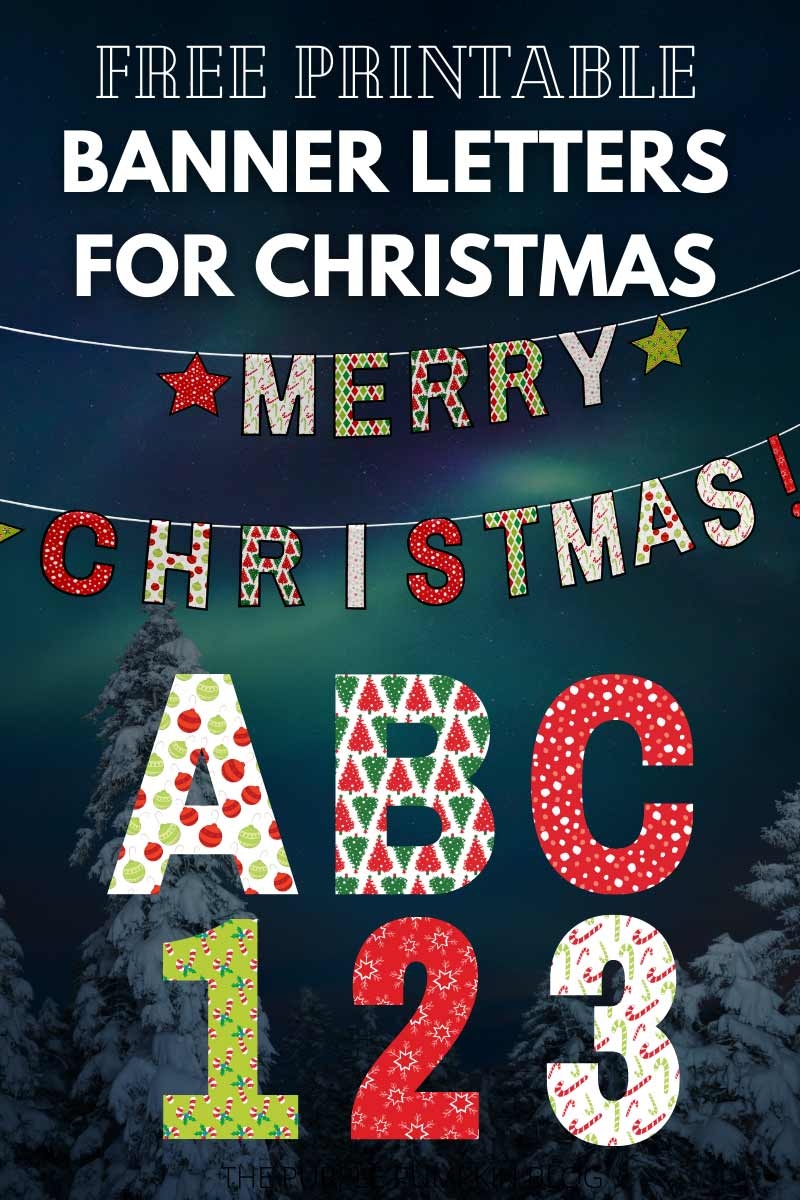 Free Printable Christmas Party Banner Letters U0026 Numbers