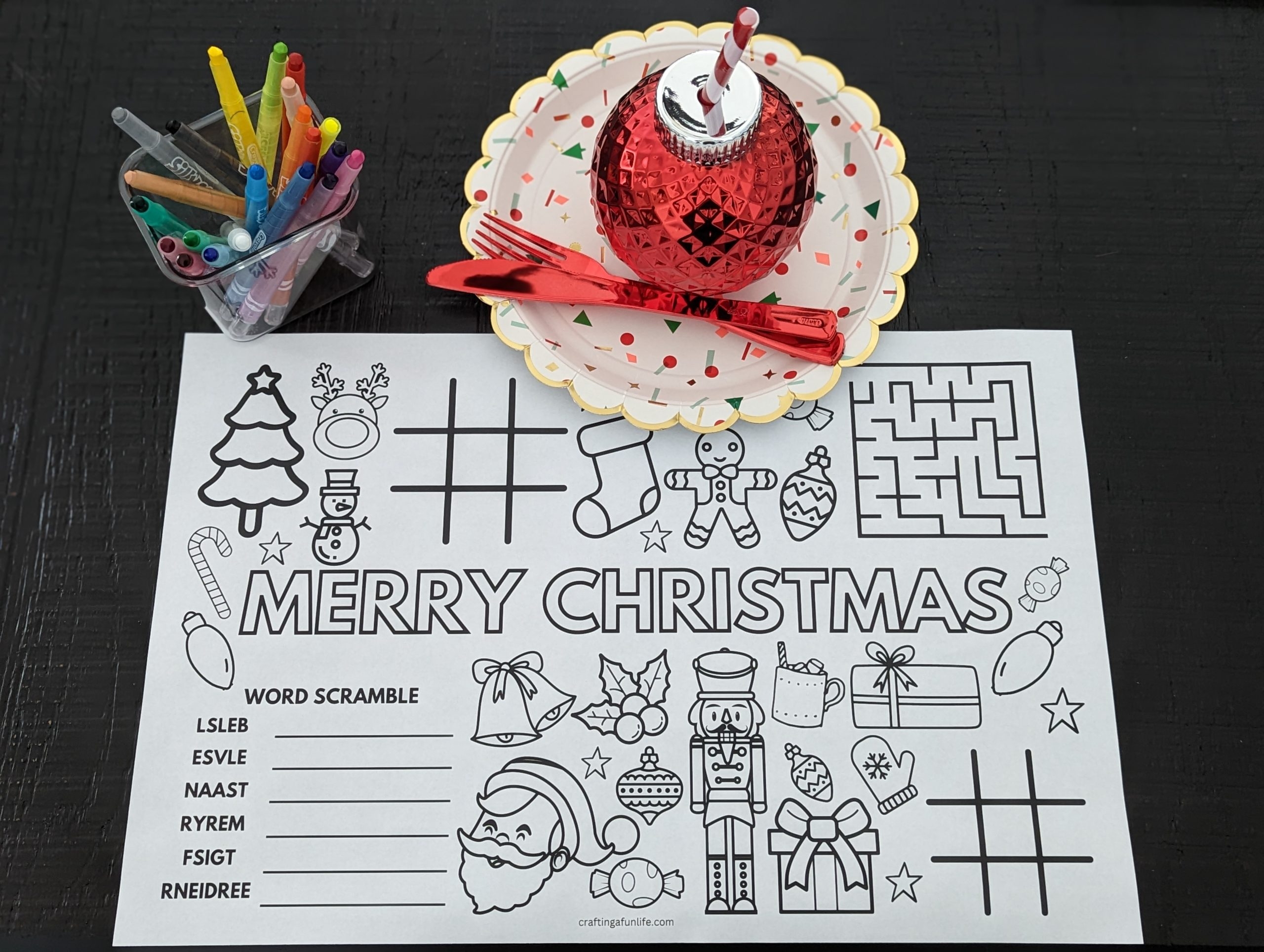 Free Printable Christmas Placemats That Kids Will Love
