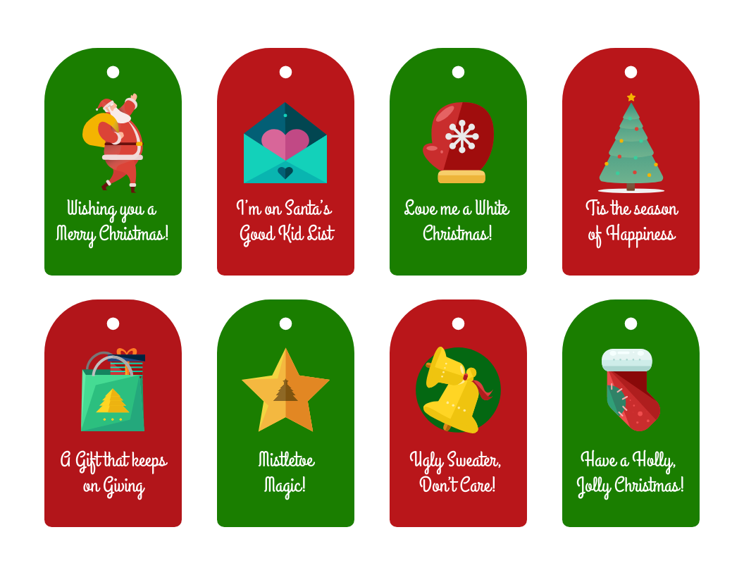 Free Printable Christmas Tags Venngage