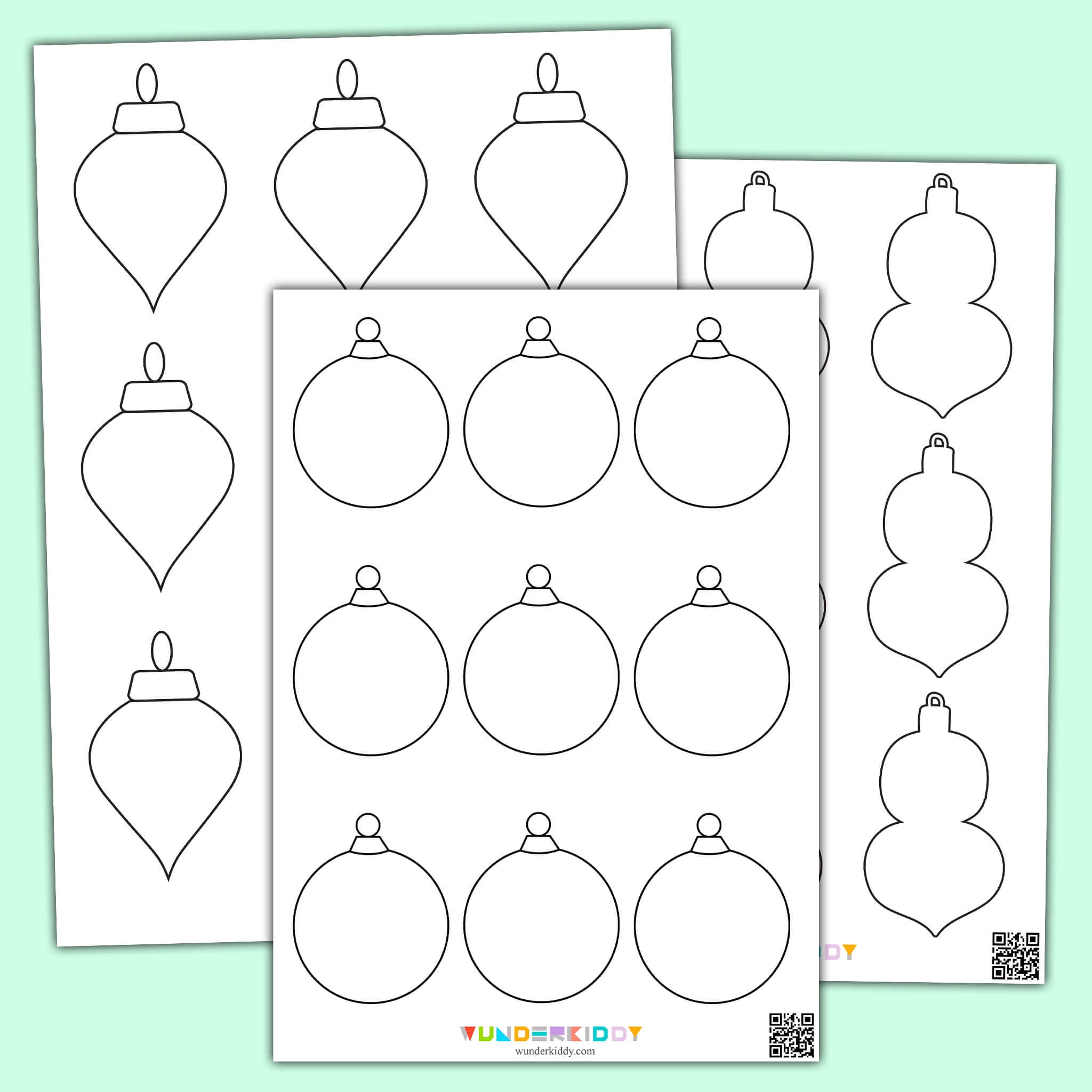 Free Printable Christmas Balls