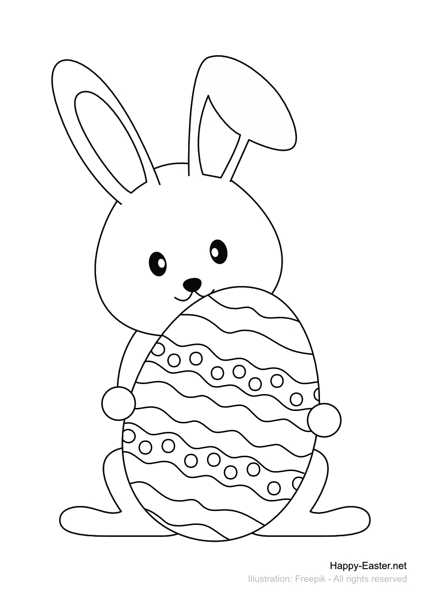 Bunny Free Printable Coloring Pages