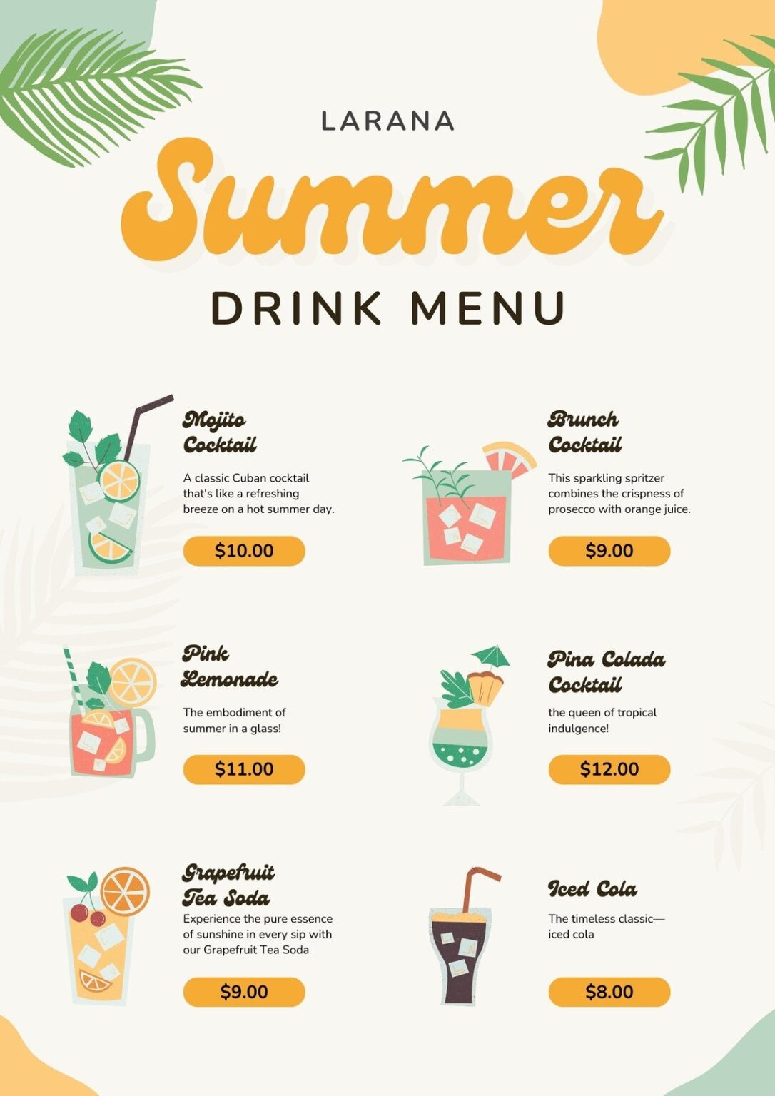 Free Printable Templates Drink Kw Food - Template Free Printable