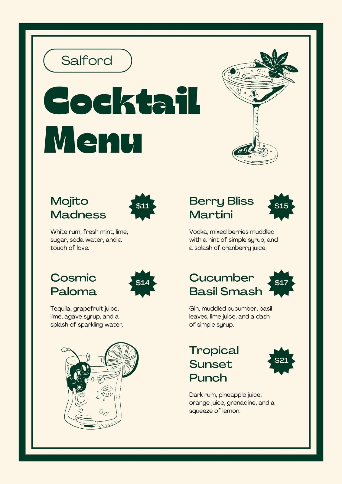 Free Printable Templates Drink Kw Food