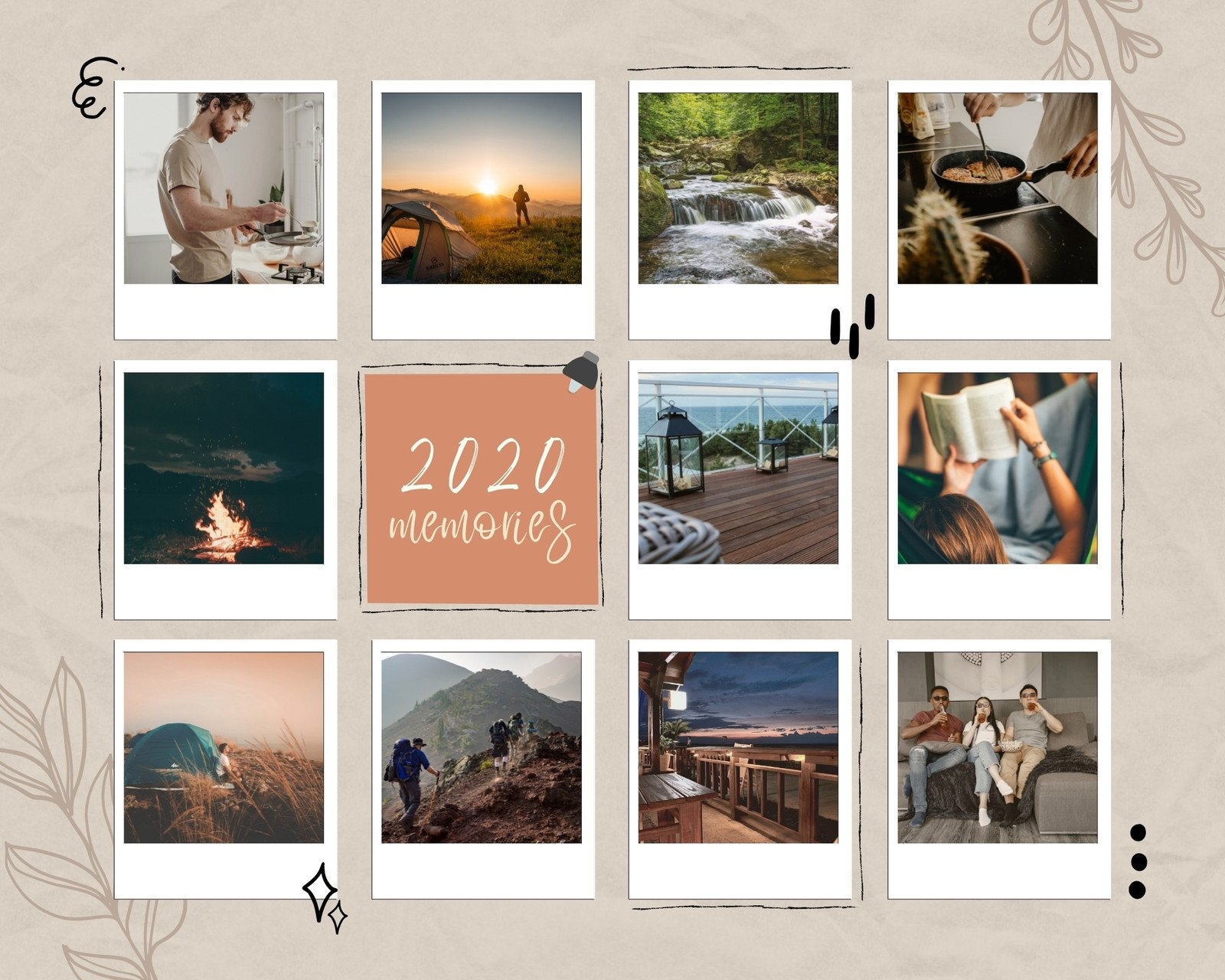 Free Printable Picture Collage Template Free Printable Picture Collage Template