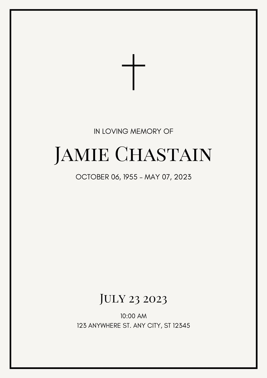 Free Printable Memorial Program Templates