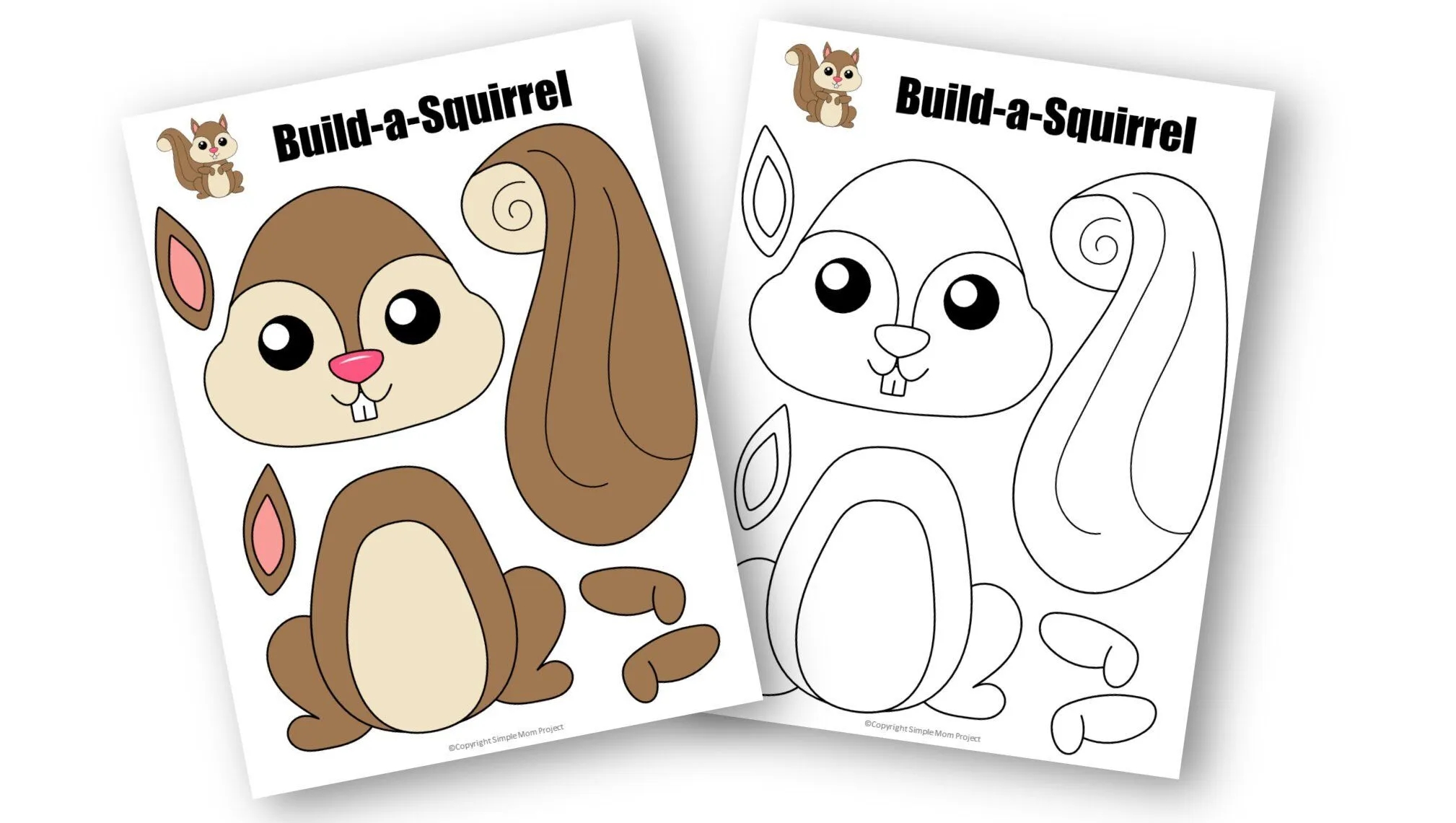 Squirrel Template Free Printable