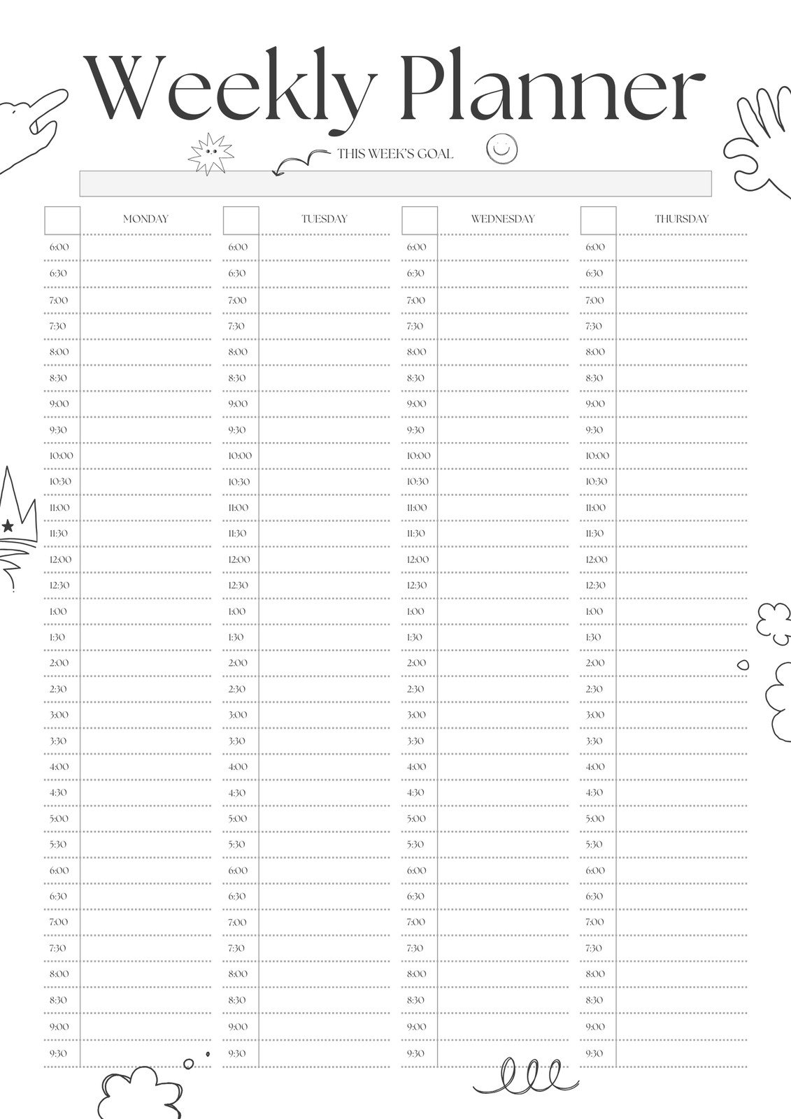 Free Printable Cute Planner Templates To Edit Online Canva Free Printable Cute Planner Templates To Edit Online Canva