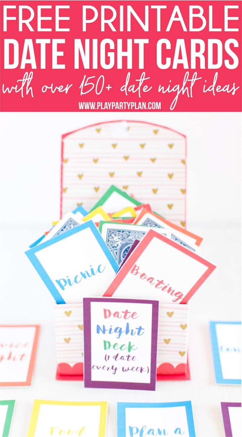 Free Printable Date Night Cards U0026 Date Ideas Play Party Plan