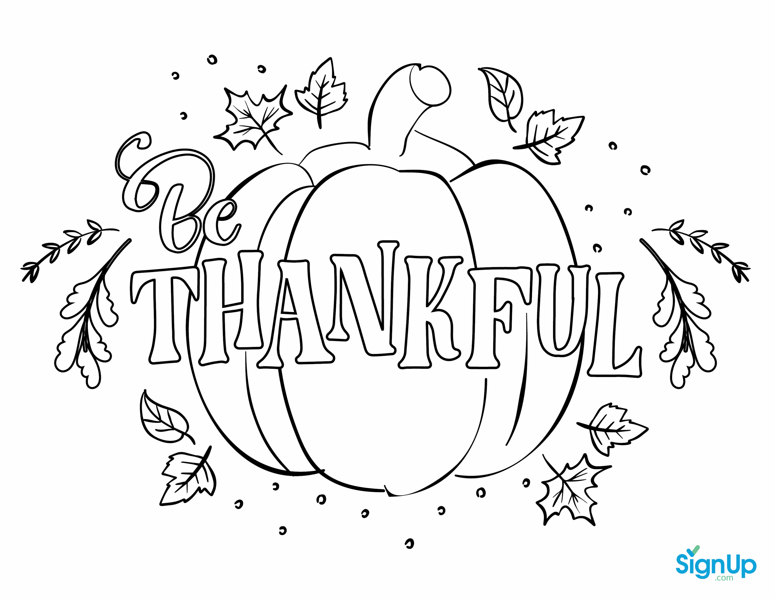 Free Printable Day Of Thanks Coloring Place Mats SignUp