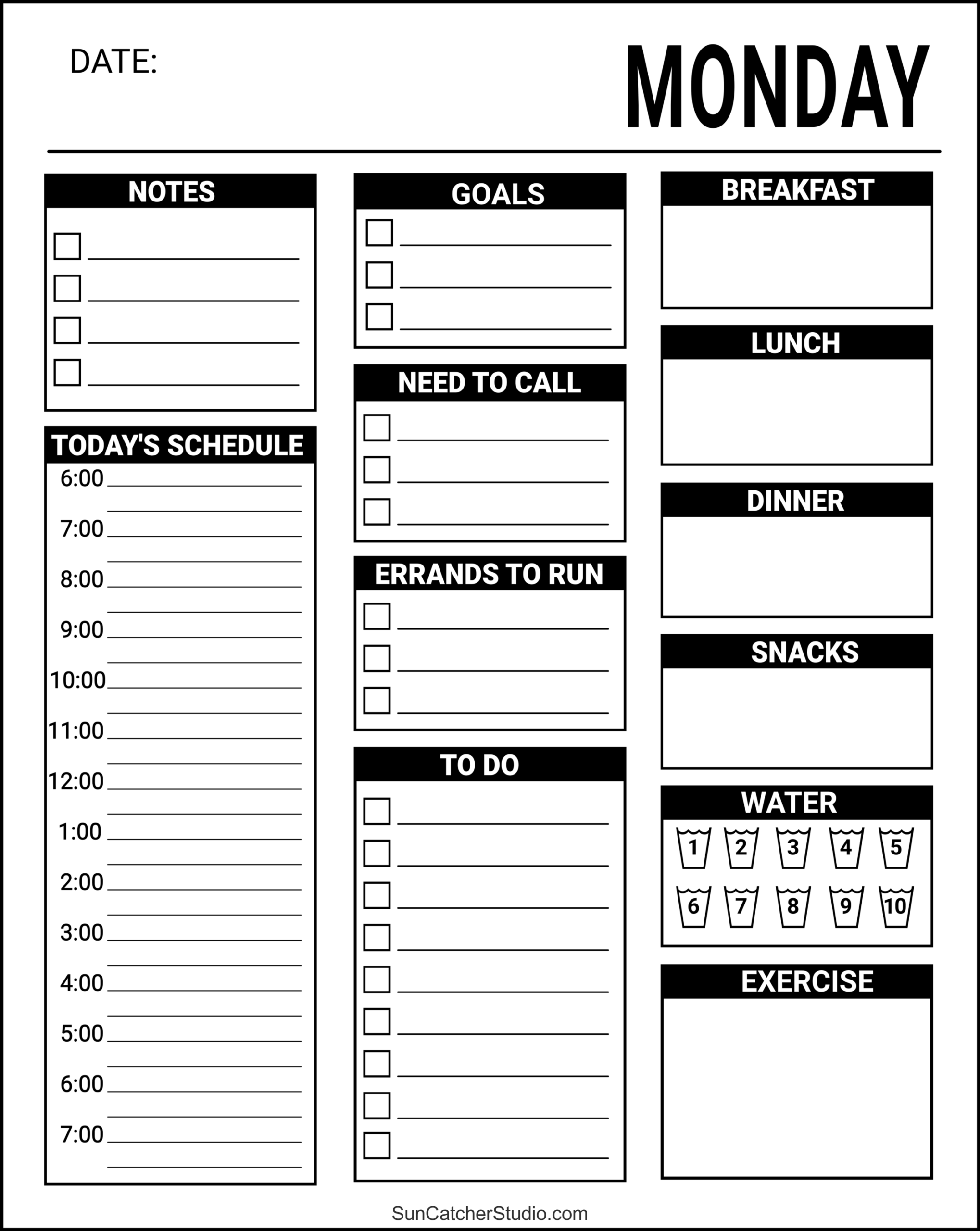 Free Dear Diary Template Printable
