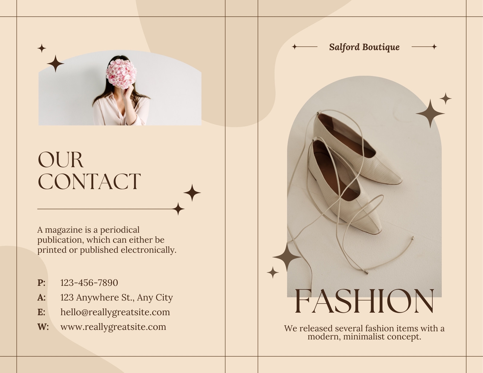 Free Printable Editable Bi fold Brochure Templates Canva